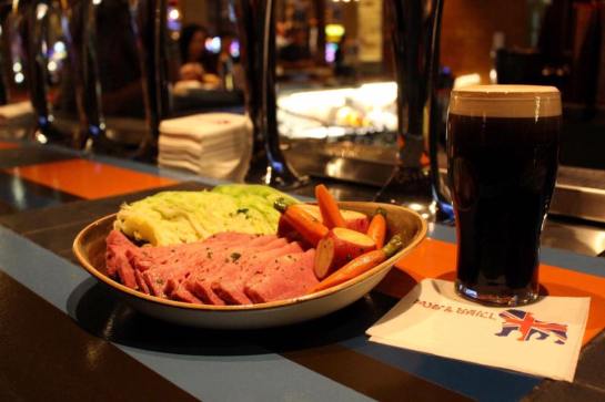 corned beef and cabbage and guinness